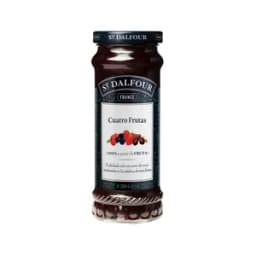 ST.DALFOUR Mermelada de cuatro frutas (Frambuesas, Cerezas Negras, Fresas y Moras) 284 g.