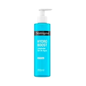 NEUTRÓGENA Hydro boost Limpiador facial (gel de agua), que elimina impurezas y maquillaje, apto pieles sensibles 200 ml.