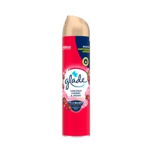 GLADE Ambientador en spray con fragancia a cerezas y Peonia 300 ml.