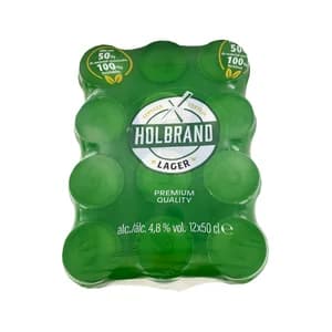 HOLBRAND Cerveza clásica pack 12 latas de 50 cl.