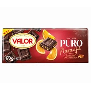 VALOR Chocolate negro puro naranja 170 gr.