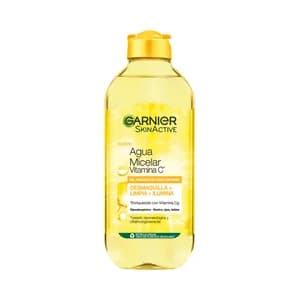 GARNIER Agua micelar con vitamina C para piel apagada sin tono uniforme GARNIER Skin active 400 ml.