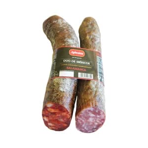 IGLESIAS Lote de salchichón y chorizo ibérico.