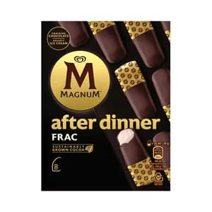 MAGNUM After dinner frac de Frigo Mini helados de nata recubierto de chocolate 8 x 35 ml.