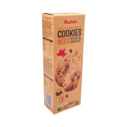PRODUCTO ALCAMPO Les classiques Galletas (cookies) con pepitas de chocolate y nueces 200 g.