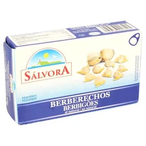 SÁLVORA Berberechos al natural + 75 piezas 58 g.