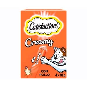CATISFACTIONS Snacks de gato pollo 4 x 10 gr.