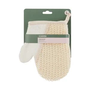 COSMIA Guante sisal exfoliante, fabricado con fibras de origen 100% natural.