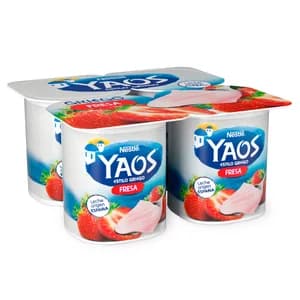 YAOS Yogur estilo griego con fresas de Nestlé4 x 115 g.