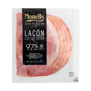 MONELLS Lacón ahumado natural de categoria extra, cortado en lonchas MONELLS Selección 140 g.