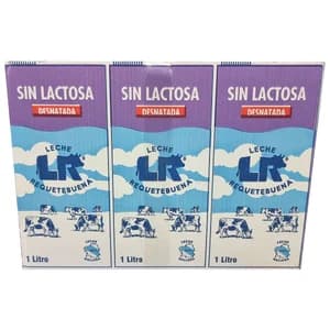 L.R. Leche desnatada de vaca, sin lactosa 6 x 1l.