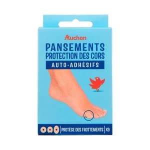 PRODUCTO ALCAMPO Apositos con forma de disco, protectores de callos, 3 tamaños diferentes 9 uds.