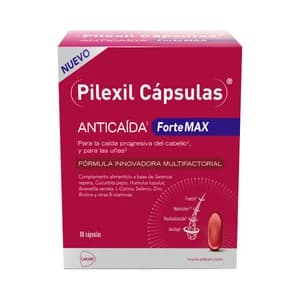 PILEXIL Forte max Tratamiento para la caída progresiva del cabello y cuidado de uñas 90 uds.