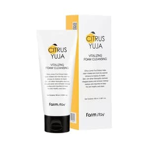 FARMSTAY Citrus yuja Limpiador facial en espuma con acción revitalizante 100 ml.