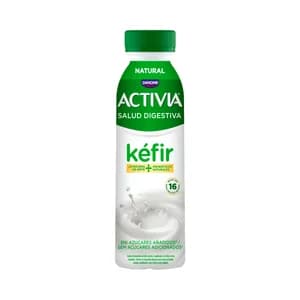 ACTIVIA de Danone Kéfir líquido natural, sin azúcares añadidos 277 ml.