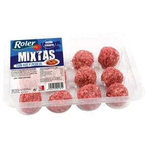 Albóndigas mixtas estilo casero (cerdo - vacuno) con ajo y perejil ROLER 12 uds.