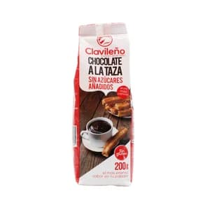 CLAVILEÑO Cacao en polvo soluble sin Azúcar, sin gluten CLAVILEÑO 200 gr.