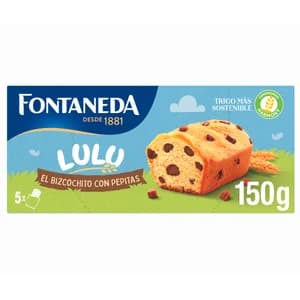 FONTANEDA Lulu Bizcochitos con pepitas de chocolate, 150 g.