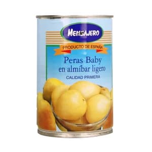 MENSAJERO Peras baby en almíbar ligero 240 gr.