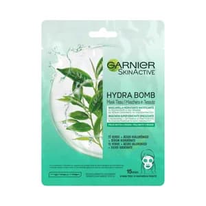 GARNIER Mascarilla de tela Hydra Bomb, hidratante matificante GARNIER Skin Active.
