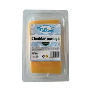 MILKIMI Queso en lonchas cheddar 120 g.