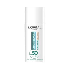 L´ORÉAL PARIS Bright reveal tono claro Fluido facial antimanchas con Niacinamida y FPS 50+ 50 ml.