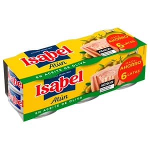 ISABEL Atún en aceite de oliva pack 6 uds. x 52 g.