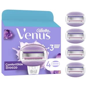 VENUS Comfortglide breeze de Gillette Recambio para máquinillas de depliación femenina 4 uds.