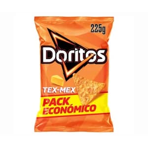 DORITOS Nachos de maíz con sabor a queso Tex Mex bolsa de 225 g.