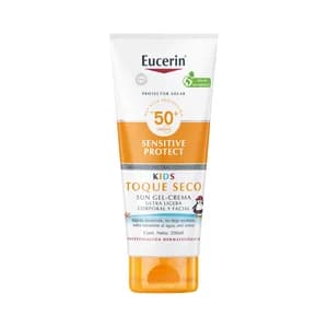 EUCERIN Sensitive protect kids Gel crema solar corporal y facial para niños con FPS 50+ (muy alto) 200 ml.