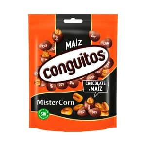 CONGUITOS Cacahuetes de chocolate y maíz MisterCorn 110 g.