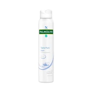 PALMOLIVE Desodorante spray para mujer con protección antitranspirante 24h y anti manchas blancas PALMOLIVE Tacto puro 200 ml.