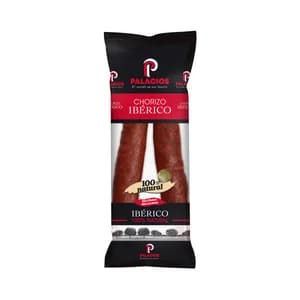 PALACIOS Chorizo ibérico 100% natural, sin conservantes ni colorantes PALACIOS 200 g.