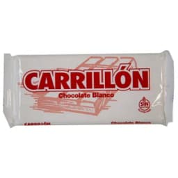 CARRILLÓN Chocolate blanco, elaborado sin gluten tableta de 100 g.