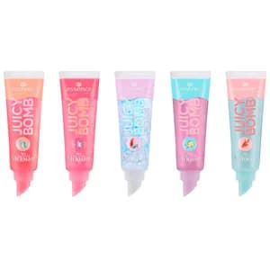 ESSENCE The little mermaid juicy bomb Set con 5 brillos de labios hidratantes y nutritivos.
