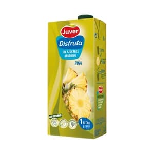 JUVER Néctar de piña, sin azúcares añadidos brick de 1 l.