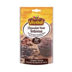 VAHINÉ Pepitas de chocolate negro, 70 % cacao VAHINÉ 100 g.