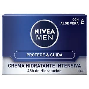 NIVEA Men protege & cuida Crema para hombre con aloe vera y acción hidratante intensiva 50 ml.