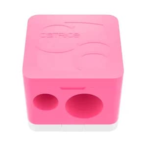 CATRICE Sacapuntas doble para lápices finos y jumbo, con tapa hermética.