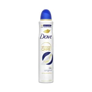 DOVE Advanced care original Desodorante en spray para mujer, antitranspirante hasta 72 horas 200 ml.