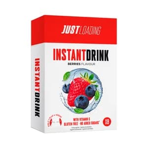 JUST LOADING Bebida en polvo, frutos rojos 8 x 6 g.