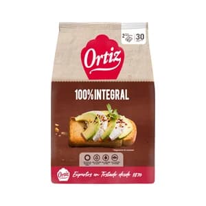 ORTIZ Pan tostado multicereal extera crujiente 30 uds. 324 g.
