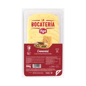 TGT La Bocatería Queso en lonchas emmental 200 g.