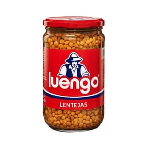 LUENGO Lenteja cocida frasco de 400 g.