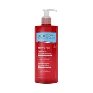 DEXERYL Dexeclear Gel limpiador facial anti-imperfecciones para pieles grasas con tendencia acnéica 400 ml.