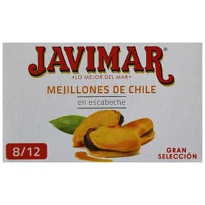 JAVIMAR Mejillones de chile en escabeche 8/12 68 g.