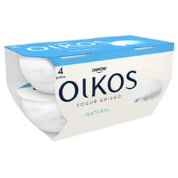 OIKOS Yogur griego natural de Danone 4 x 110 g.