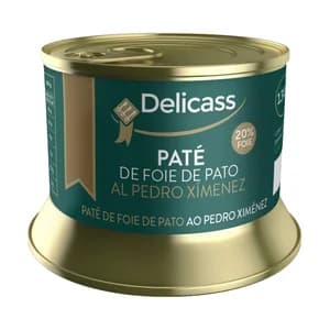 DELICASS Paté de foie de pato al Pedro Xímenez lata 130 g.