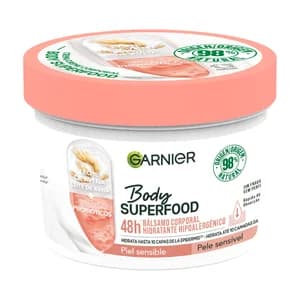 GARNIER Loción corporal hidratante con leche de avena, para pieles sensibles GARNIER Superfood 400 ml.