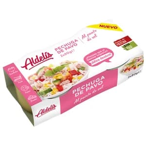 ALDELÍS Pechuga de pavo en conserva al punto de sal 2 uds. x 80 g.